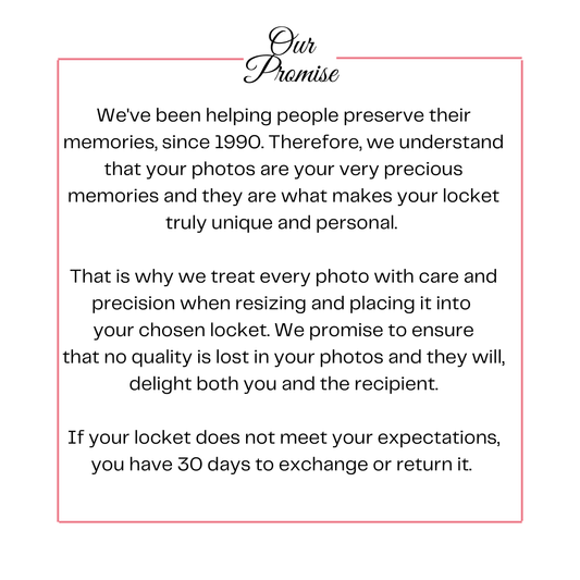 The locket shop promise.