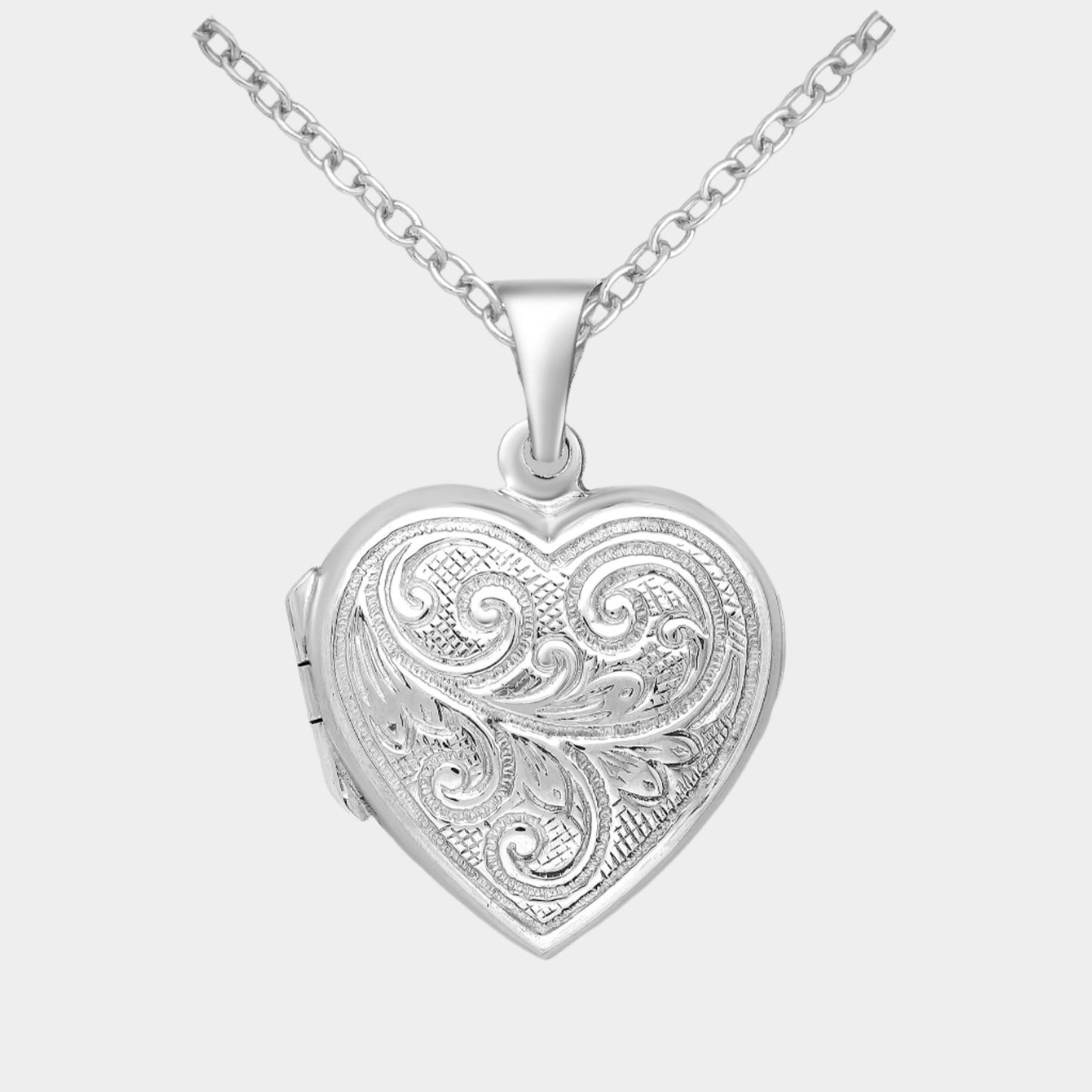 heart-shaped photo locket pendant