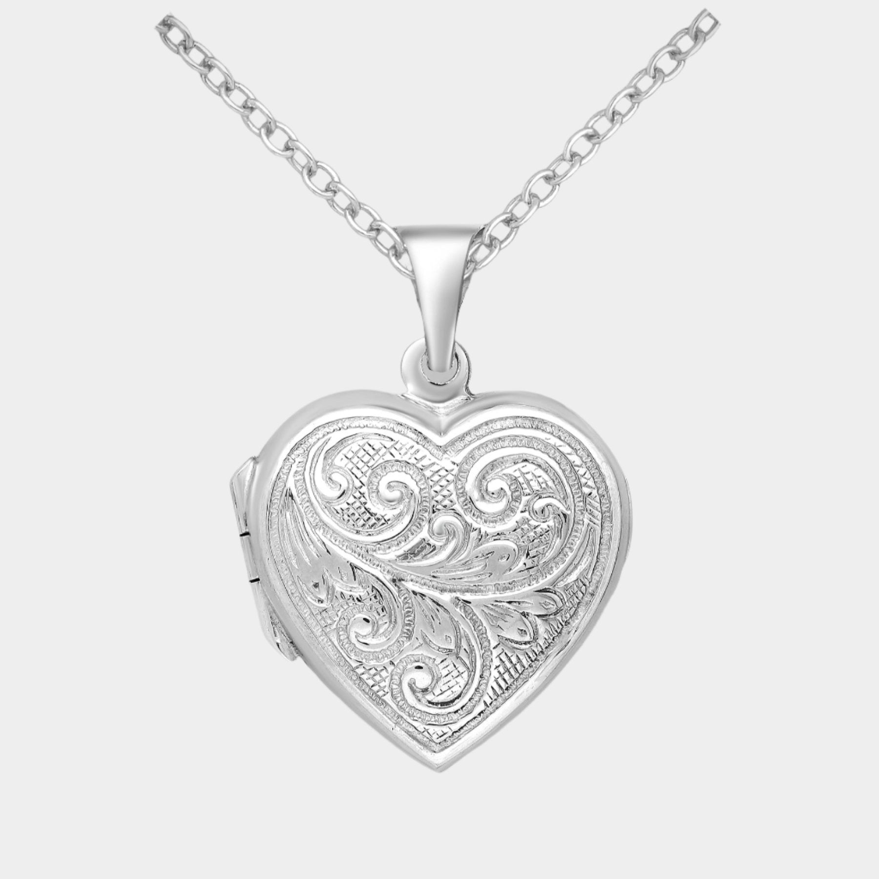 heart-shaped photo locket pendant